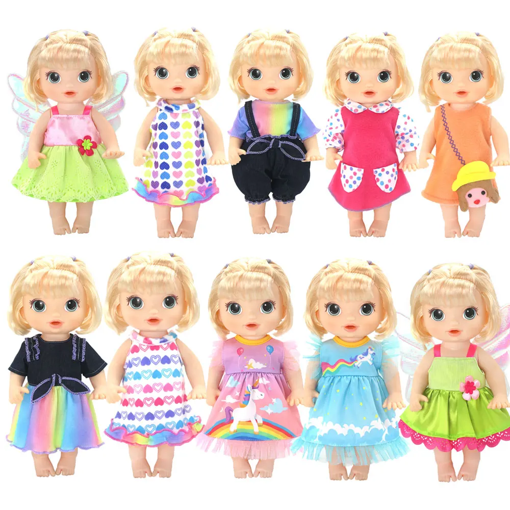 2022  Doll clothes Fashion dresses for 12 Inch 30CM  baby alive Toys Crawling Doll accessories.