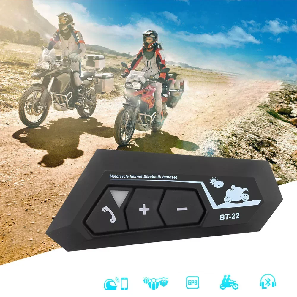 

Bluetooth 5,0 наушники для шлема Bluetooth Беспроводная мотоциклетная гарнитура внутренняя связь велосипедные наушники с шумоподавлением микрофон