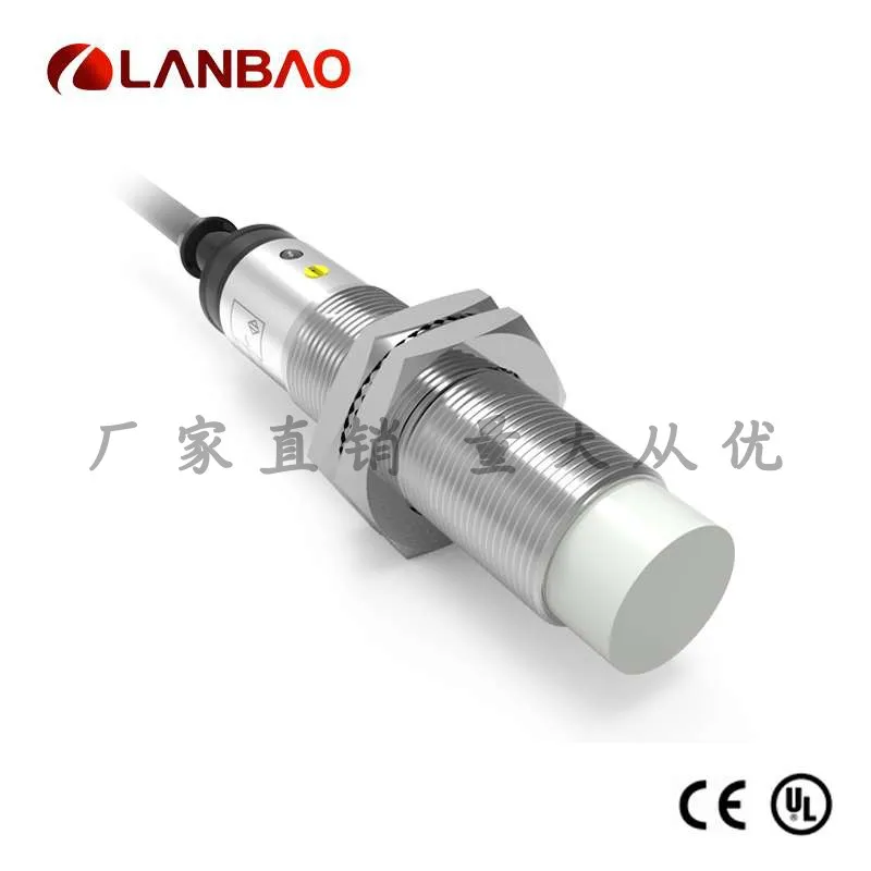 

Shanghai Lanbao CR18CN08DNO capacitive sensor non-buried 8mm adjustable NPN metal cylindrical proximity switch