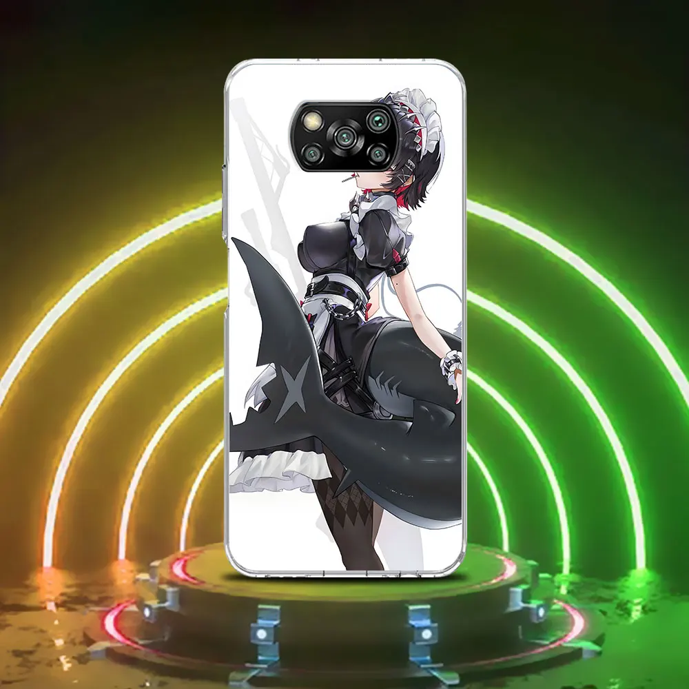 Чехол ZZZ Ellen Joe Zenless Zone Zero для Xiaomi Poco X6 X4 F4 X3 X5 F5 M5s F1 F3 M3 F2 M4 Pro M5 прозрачный чехол