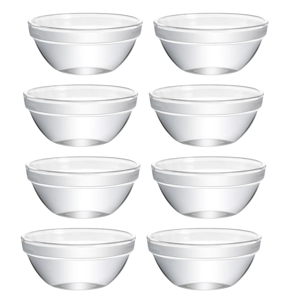 

Bowl Glass Bowls Serving Pudding Jelly Dessert Dishes Container Small Clear Prepsalad Dish Mini Candy Cups Snack Sauce Soup