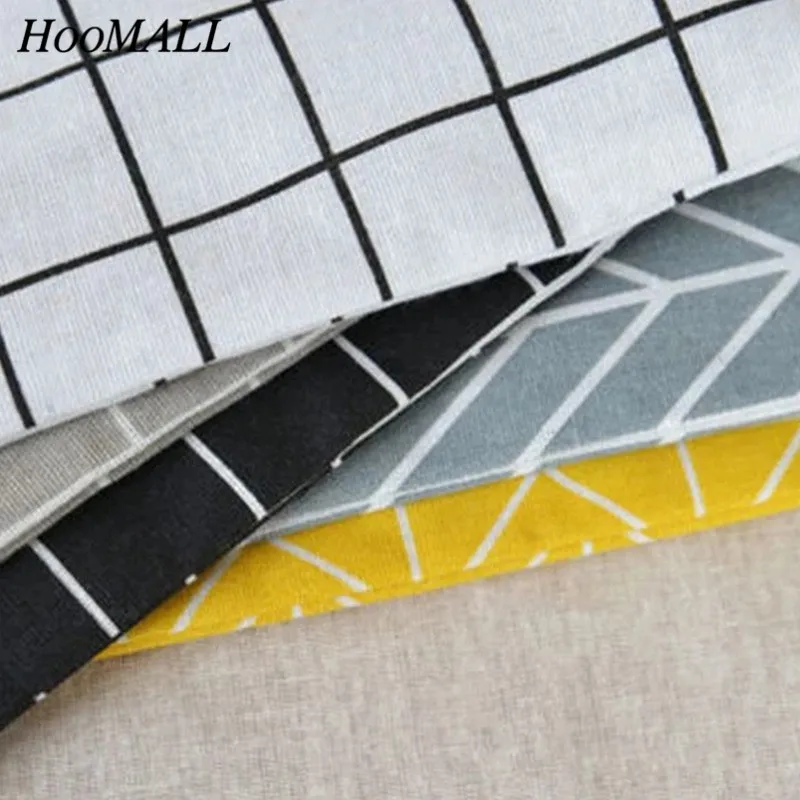 Женская сумка для покупок 5 цветов клетчатая льняная хлопчатобумажная Холщовая