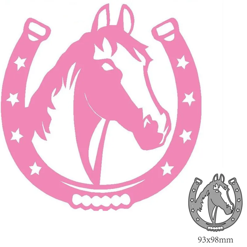 

Metal Cutting Dies Animal horse Decoration Scrapbook Paper Craft Knife Mould Blade Punch Stencils