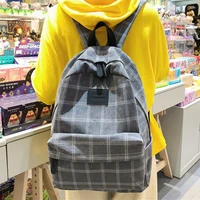 women canvas backpack student cute school college bag cute travel laptop rucksack teenager designer bag