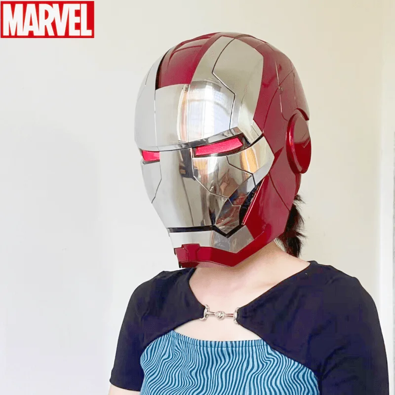 

Marvel Iron Man Autoking 1/1 Mk5 Helmet Remote And Voice Control Iron Man Automatic Helmet Mask With Led Light Boys Gift