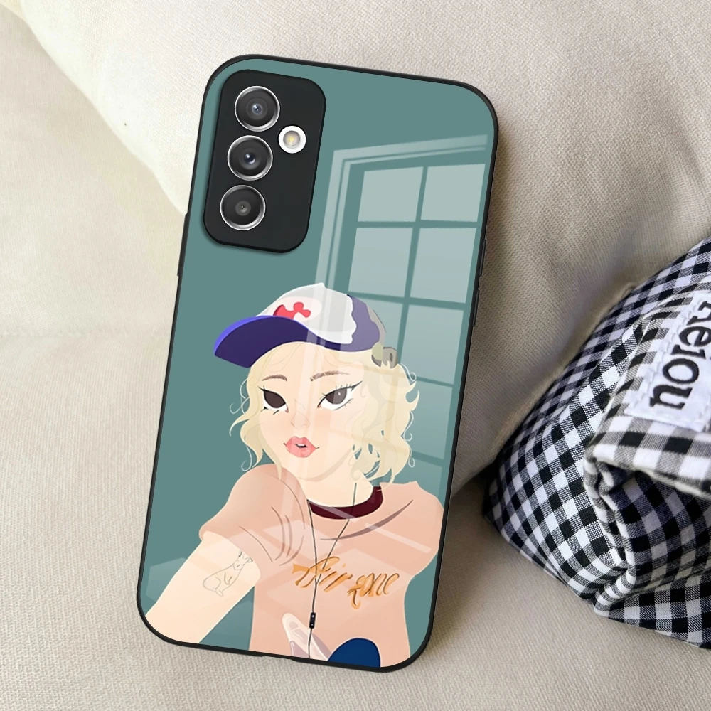 Чехол Enya для телефона Samsung S24 Ultra S23 S22 S20 Fe S21 Plus Galaxy A54 A34 A24 A53 Note 20 стеклянный чехол