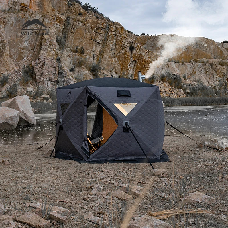 

Winter fishing warmth and cold thickening fishing house windproof outdoor blackening camping ice fishing winter tent