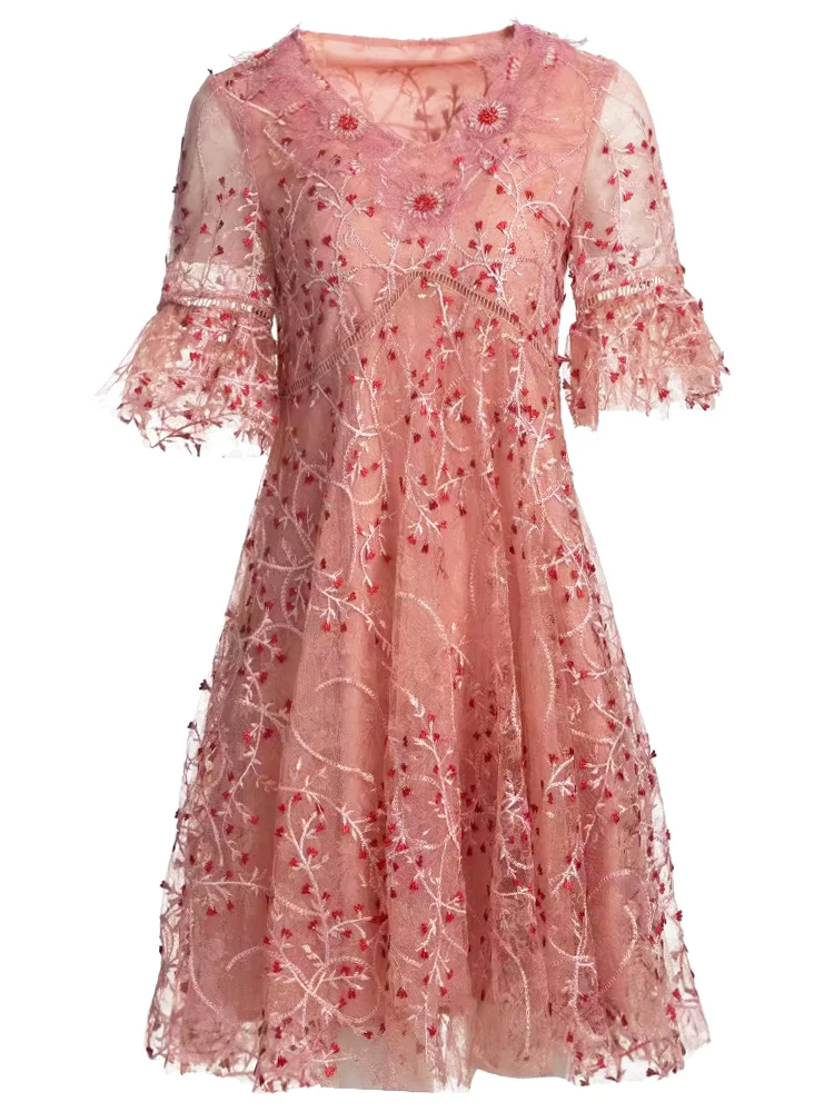 Женское винтажное платье с лацканами, красное клетчатое элегантное платье в стиле High Street, лето