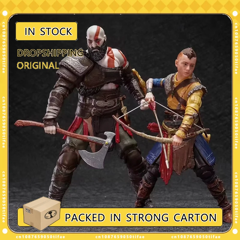 Коллекция фигурок: God of War : Ragnarok 6 дюймов экшн-фигурки модель Kratos Atreus гаражные