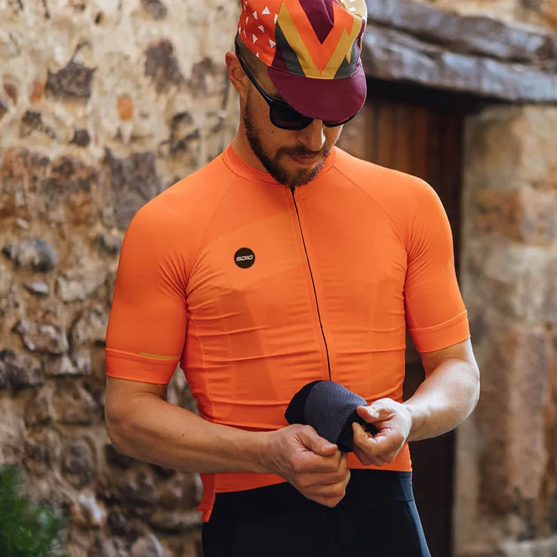 

RCC Raphp Mens Cycling Jersey Short Sleeves Mountain Bike Bicycle Shirts MTB Road Jersey Reflective Zipper Pockets