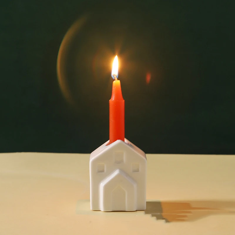 S Ceramic Nordic Style Design Candle Holders House Bedroom Aesthetic Adornos Para Casa Wedding Decor