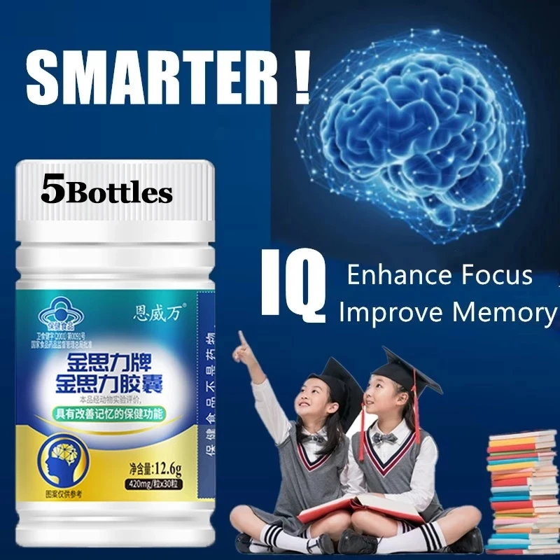 

Premium Nootropic Brain Booster Supplement Enhance Focus Improve Memory Mental Enhancement Pills for Neuro Energy & IQ Gink