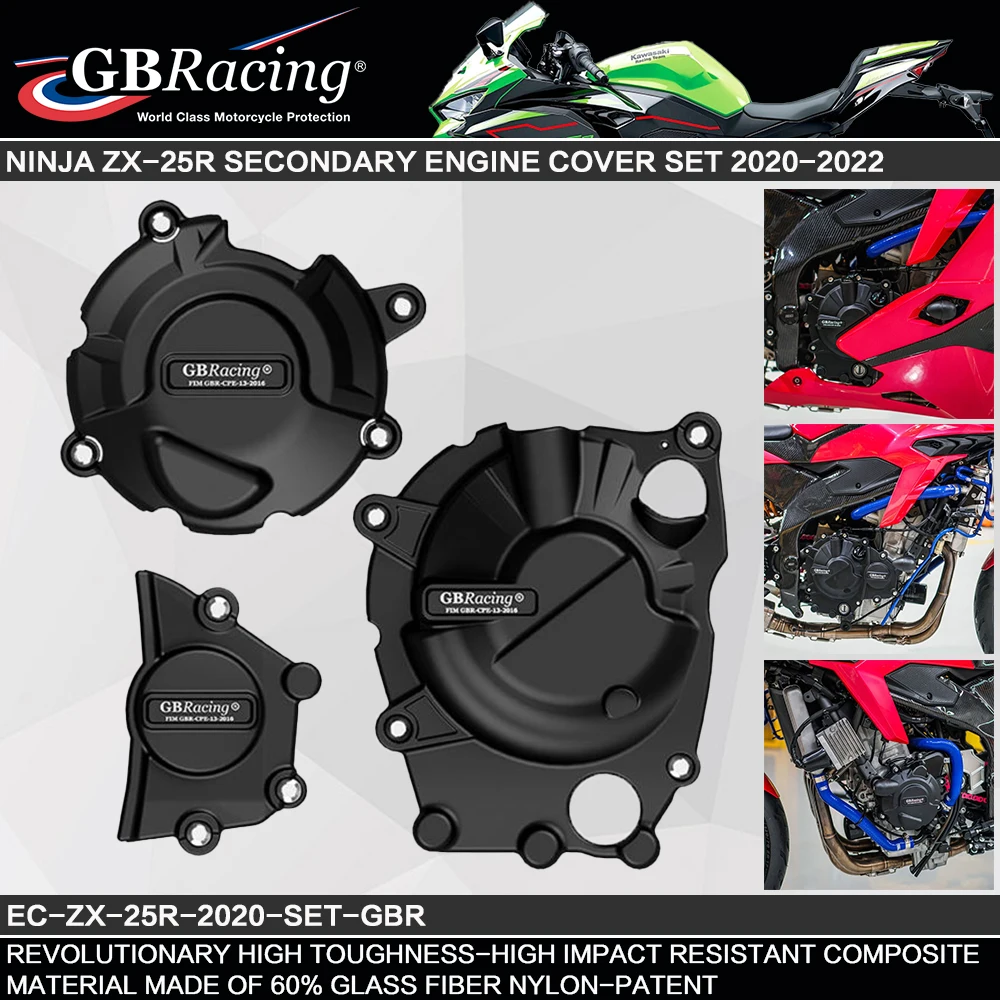 

Motorcycles Engine cover Protection case for case GB Racing For KAWASAKI NINJA ZX-25R ZX25R Engine Covers Protectors