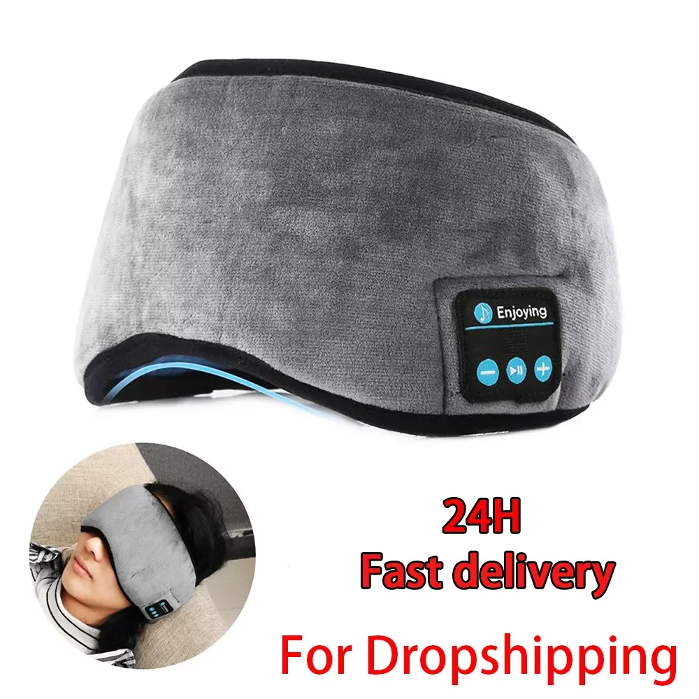 

New 3D Wireless bluetooth 5.0 Earphones Sleeping Eye Mask Music player Headset Built-in Speakers For Side Breathable Travel