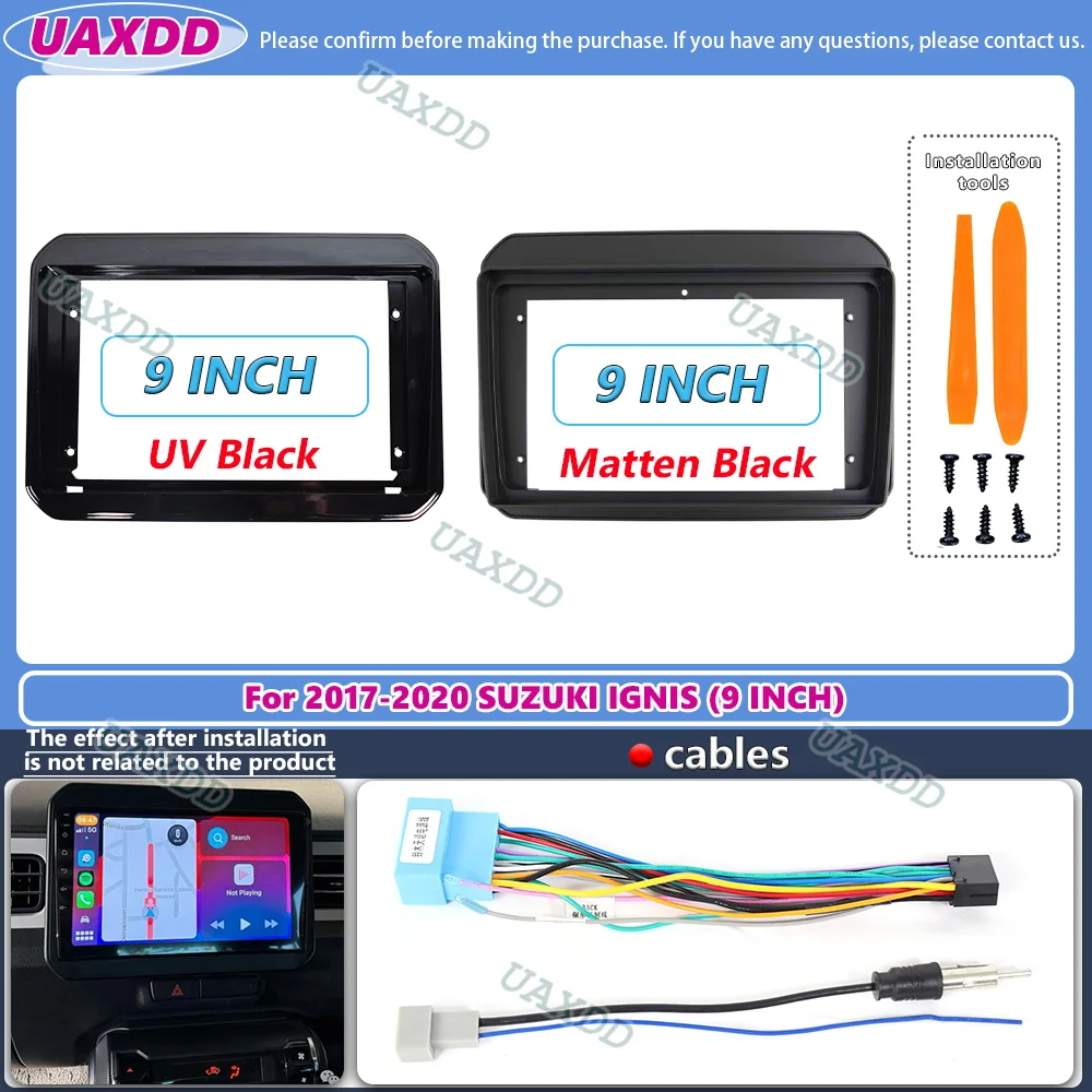 9-дюймовый 2-диночный автомобильный DVD-рамка аудиоадаптер комплекты отделки