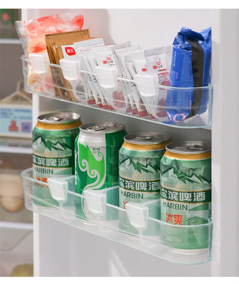 

Creative Storage Classification Grid Plate Refrigerator Side Door Divider Clip Free Combination Partition Plate Fixed Buckle