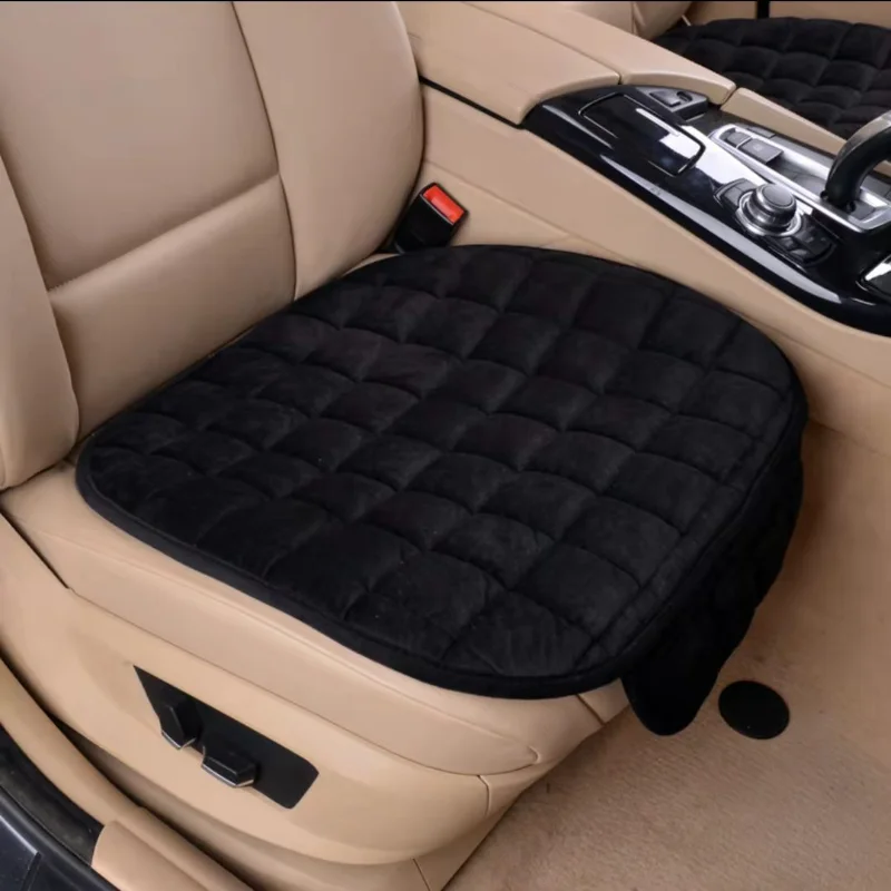

Winter Warm Car Seat Cover Anti-slip Breathable Universal Front Chair Seats Cushion Flocking Cloth Cushions Fit Truck Suv Van
