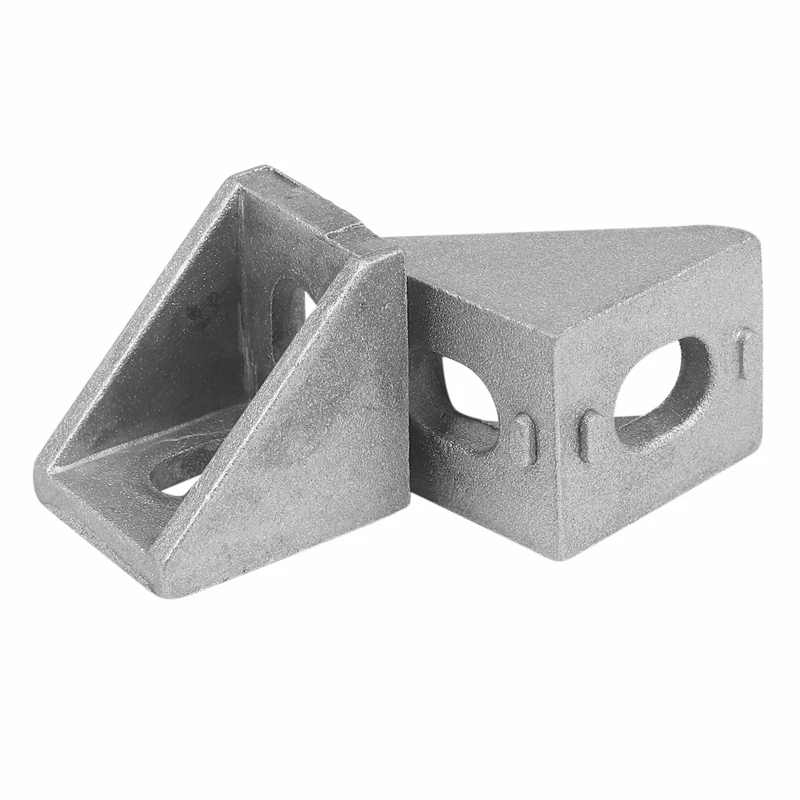 

60Pcs 2020 Corner Fitting Angle Aluminum 20 X 20 L Connector Bracket Fastener Match Use 2020 Industrial Aluminum Profile