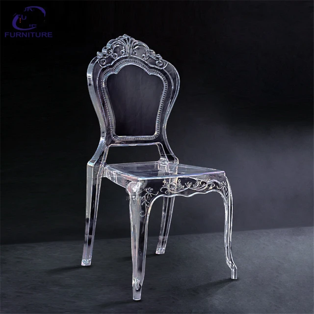 20 Pcs Clear Bamboo Chair Wedding Acrylic Chair Banquet Crystal Seat Family Hotel Dining Room chair Decoration 6