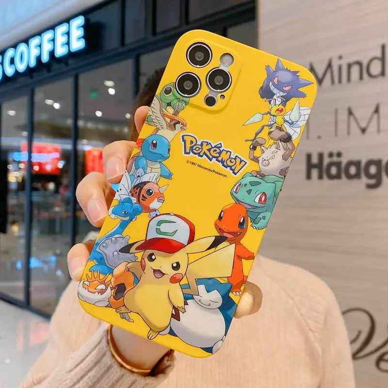 pokemon cartoon cute case for iphone 12 13 pro max mini 11 pro max x xr xs max se2020 8 7 6 6s plus hot new silicone phone cover free global shipping