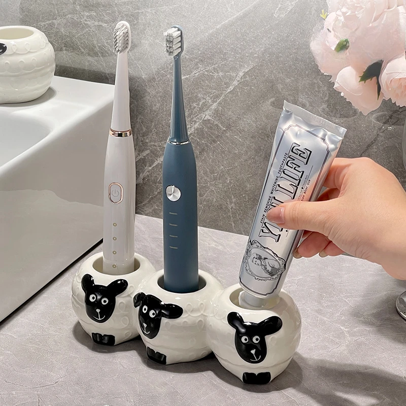 Керамический держатель для зубных щеток креативная подставка в форме овцы