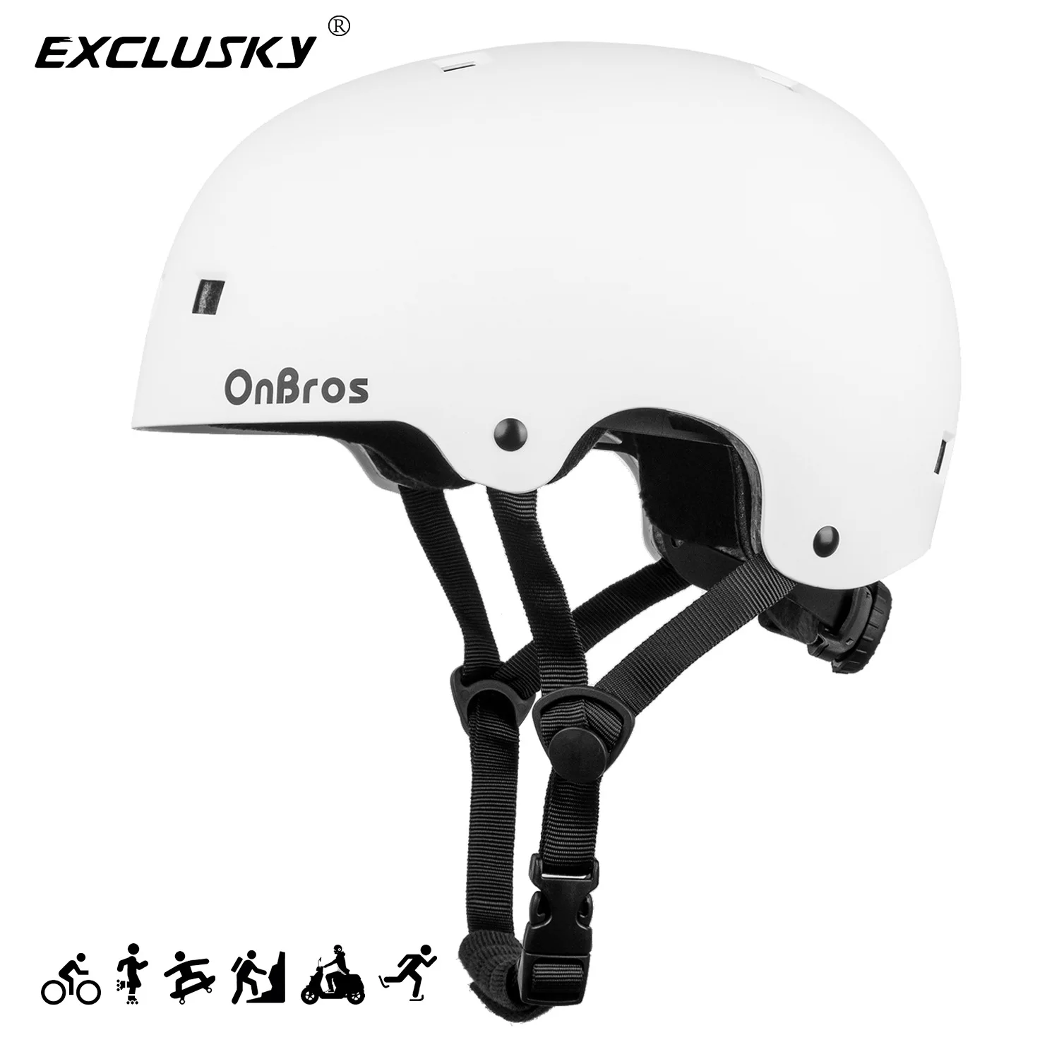 

EXCLUSKY Road cycling helmet BMX Skateboard Scooter Helmet race Outdoor Safety Sport Cap Casco Ciclismo bicycle equipment