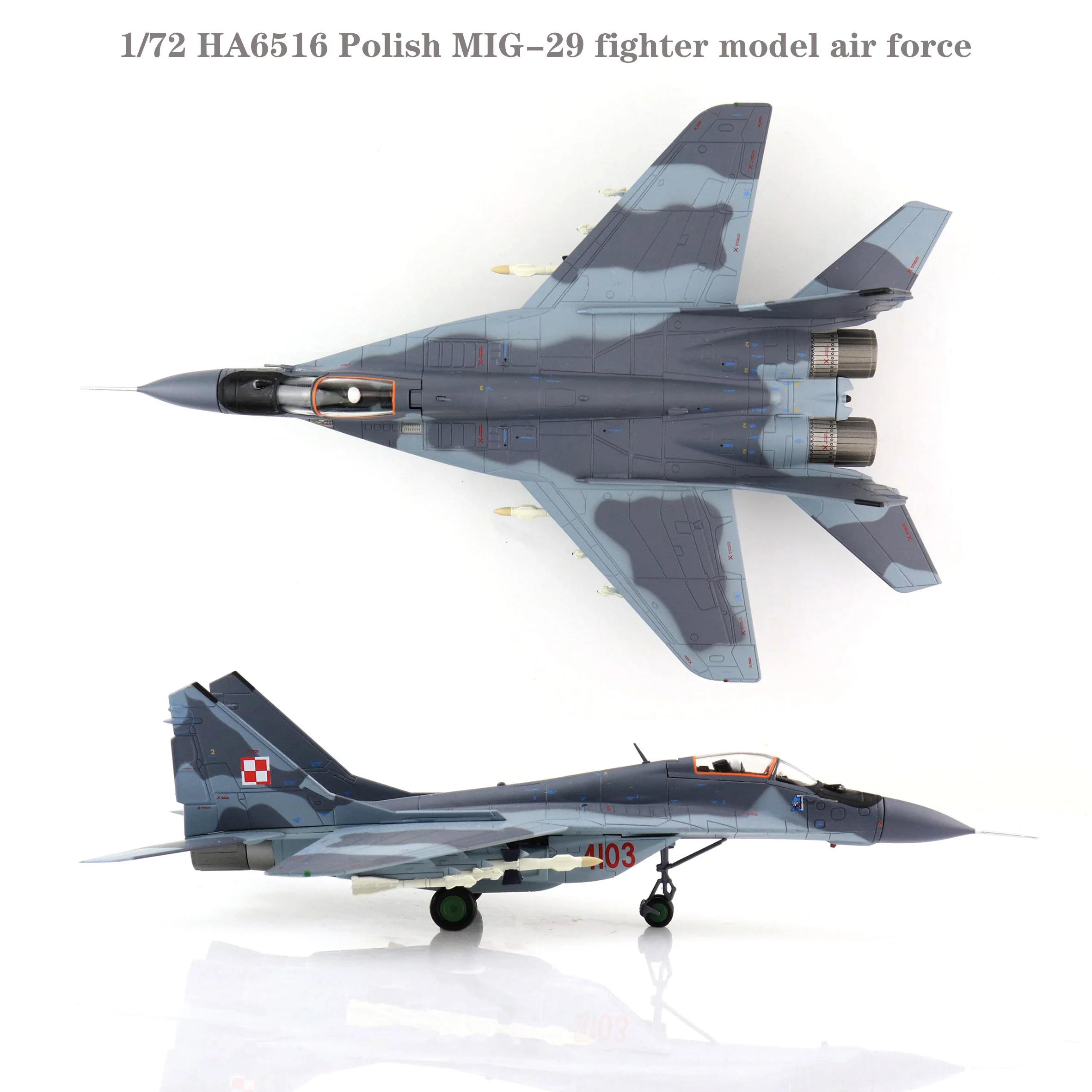 Fine 1/72 HA6516 Polish MIG-29 fighter model air force  Finished alloy collection model