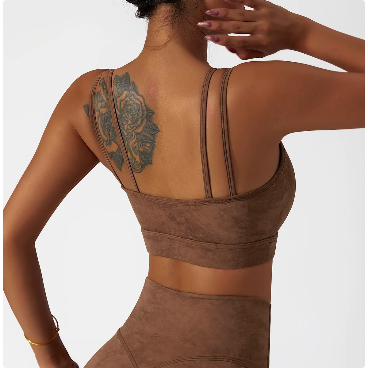 Solid Color Seamless Printing Women Yoga Set Fitness Bra Crop Top Tights Yoga High Waist Leggings Sports Short Can Matched Suits