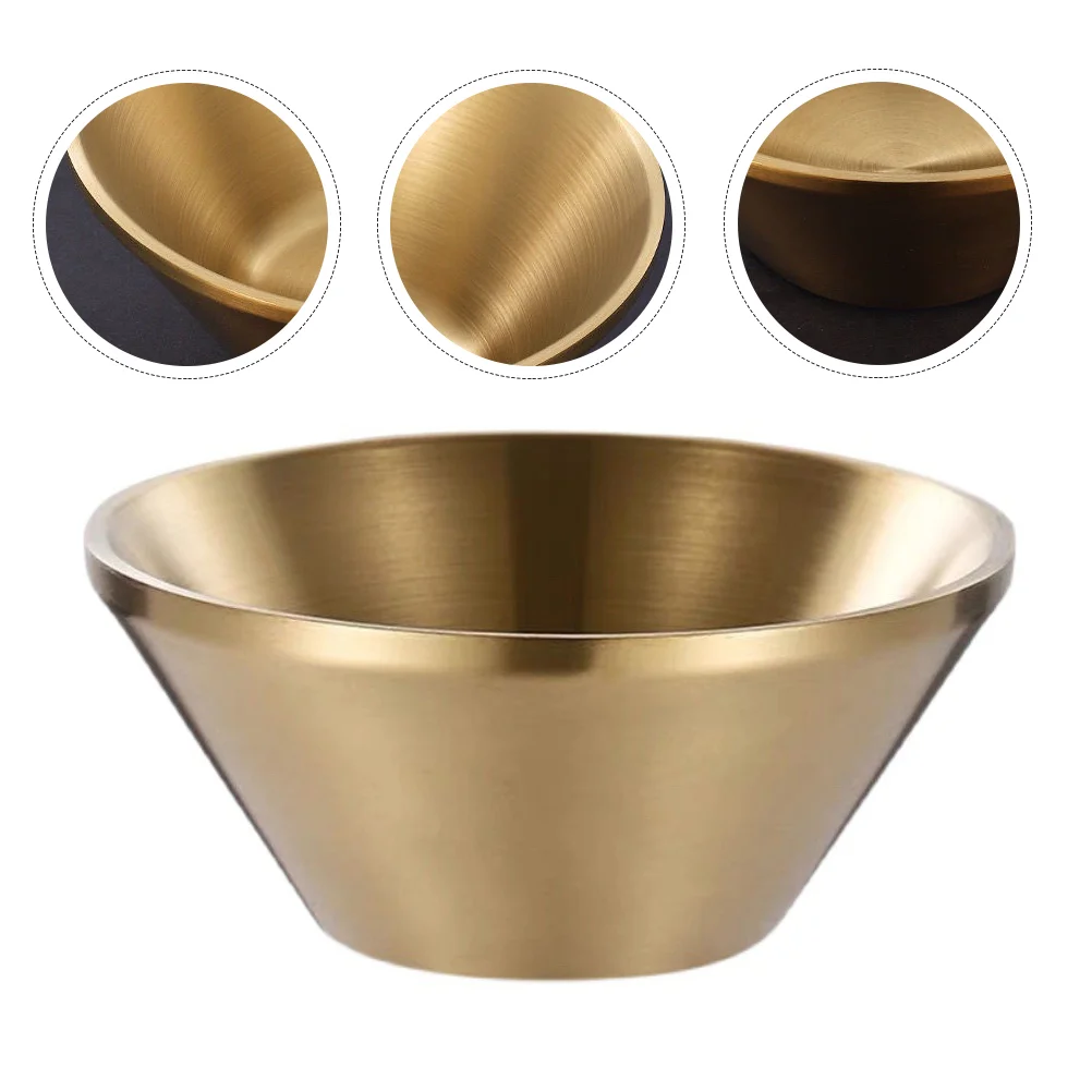 

Bowl Bowls Steel Stainless Cups Sundae Dessert Ramen Noodle Parfait Appetizer Japanese Metal Cereal Yogurt Salad Instant Cream