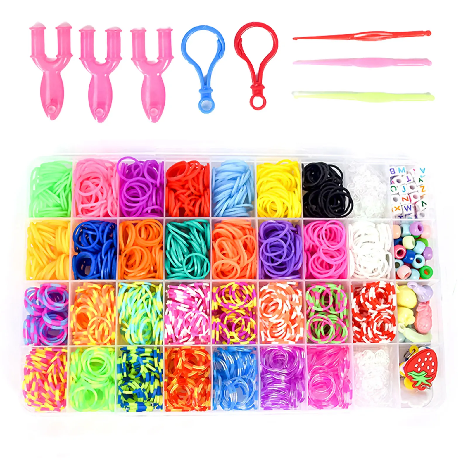 

Loom Band Refill Kit 1400 RubberBand Refill Set 1400 30 ColorsBand Starter Set Craft Kit For Kids Friendship