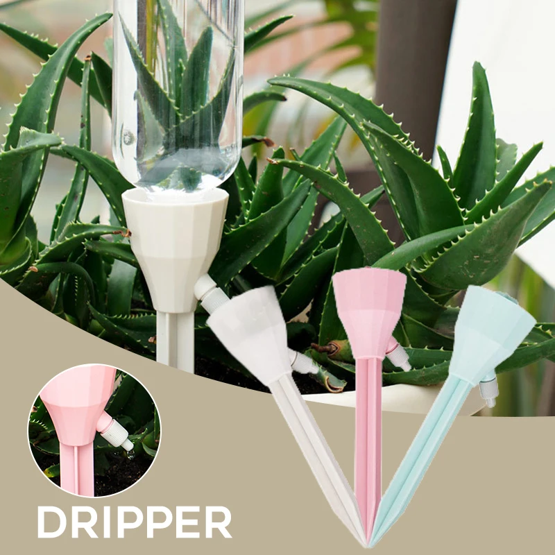 

Adjustable Self Watering Plant Spikes Automatic Watering Device Timing Drip System for Home Vacation Plant Watering Hot