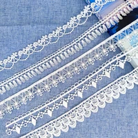 1 yard polyester silk embroidery lace fabric 20mm 25mm lolita wedding dress sewing accessories lace for needlework dentelle