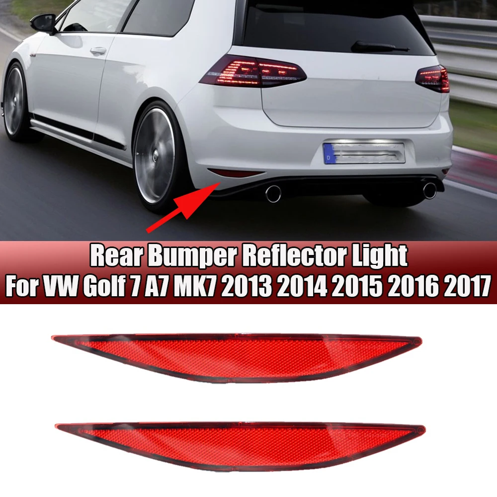 

Красный угловой отражатель заднего бампера, светильник поворота для VW Golf 7 A7 MK7 2013 2014 2015 2016 2017, автостайлинг
