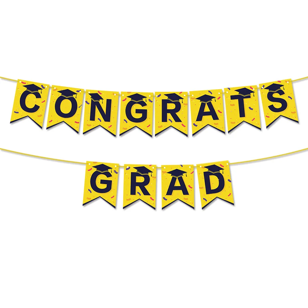 

【New Arrival】Congratulate Graduate Party Banner for Home Party Congratulation Graduation Party Decoration Party Favors