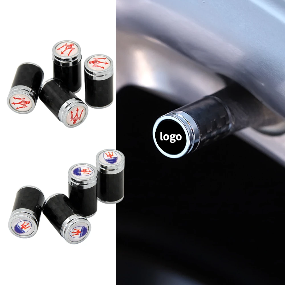 

Car Wheel Valve Caps Stem Cover for Maserati Granturismo Quattroporte Ghibli Spoiler Levante Gran Turismo Gransport Decoration