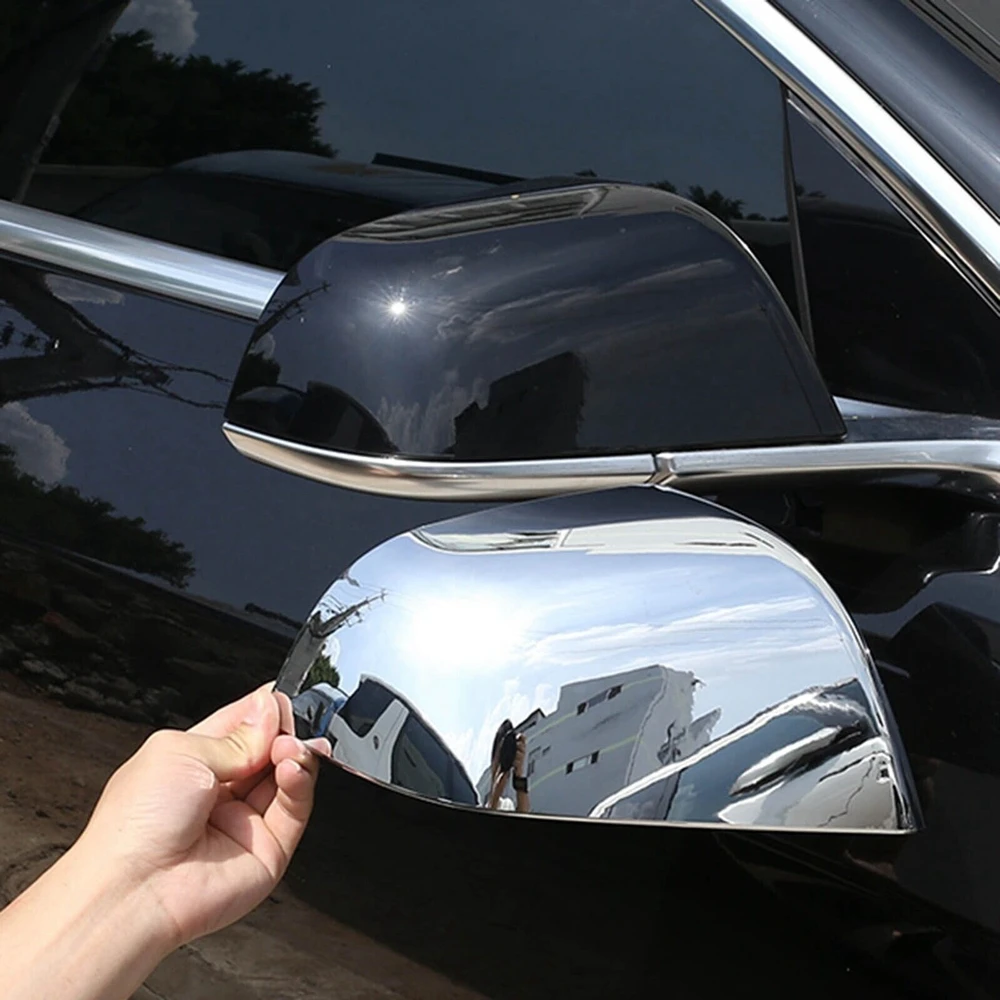 

Car ABS Paste Side Door Mirror Cover For Tesla Model 3 2019 2020 2021-2022 2023 Auto Exterior Accessories Sides Rearview Cover