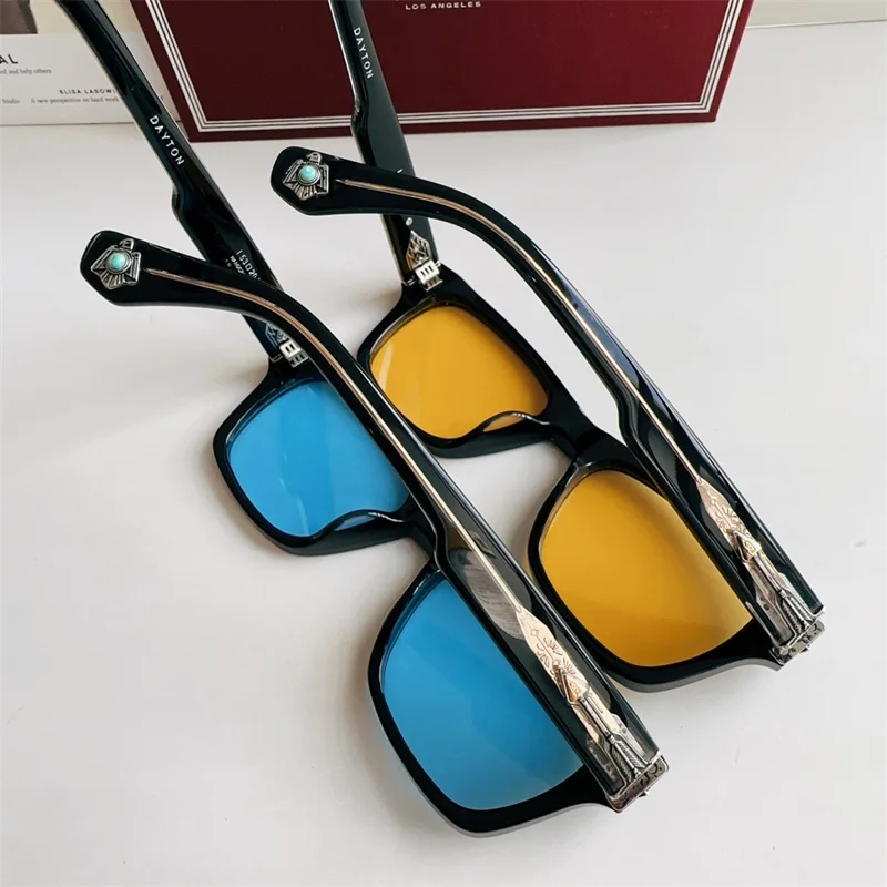 Высококачественные ацетатные квадратные дизайнерские солнцезащитные очки DAYTON с
