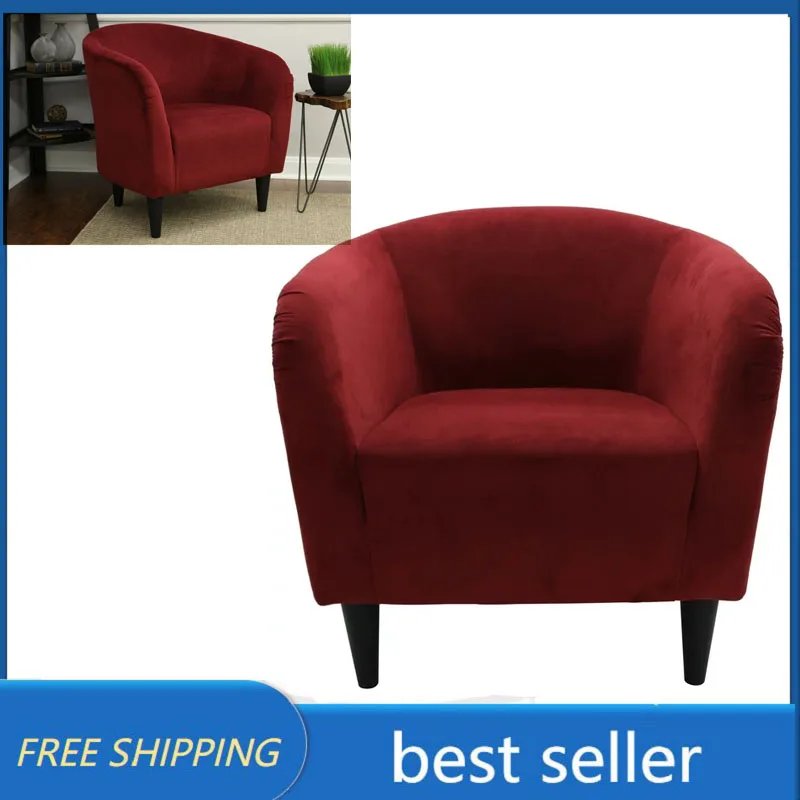 

Бархатный стул из микрофибры, темно-красный