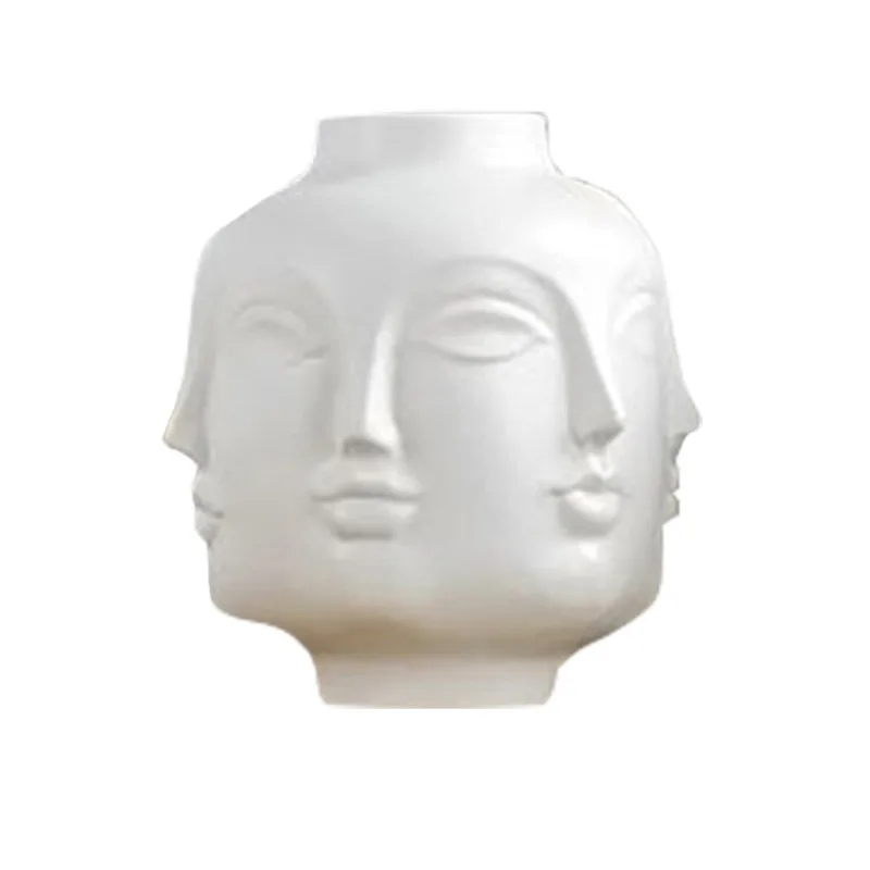 

Белая керамическая ваза для мороженого, фигурки, маленькая Настольная Ваза для творчества, домашний декор для гостиной, крыльца, A1996