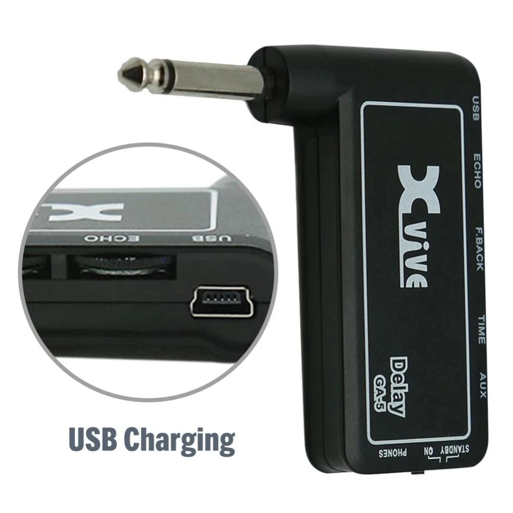 Фото Мини-усилитель для гитары AA Xvive GA1/GA3/GA4/GA5, портативные перезаряжаемые аксессуары для электрогитары, усилитель для наушников №4