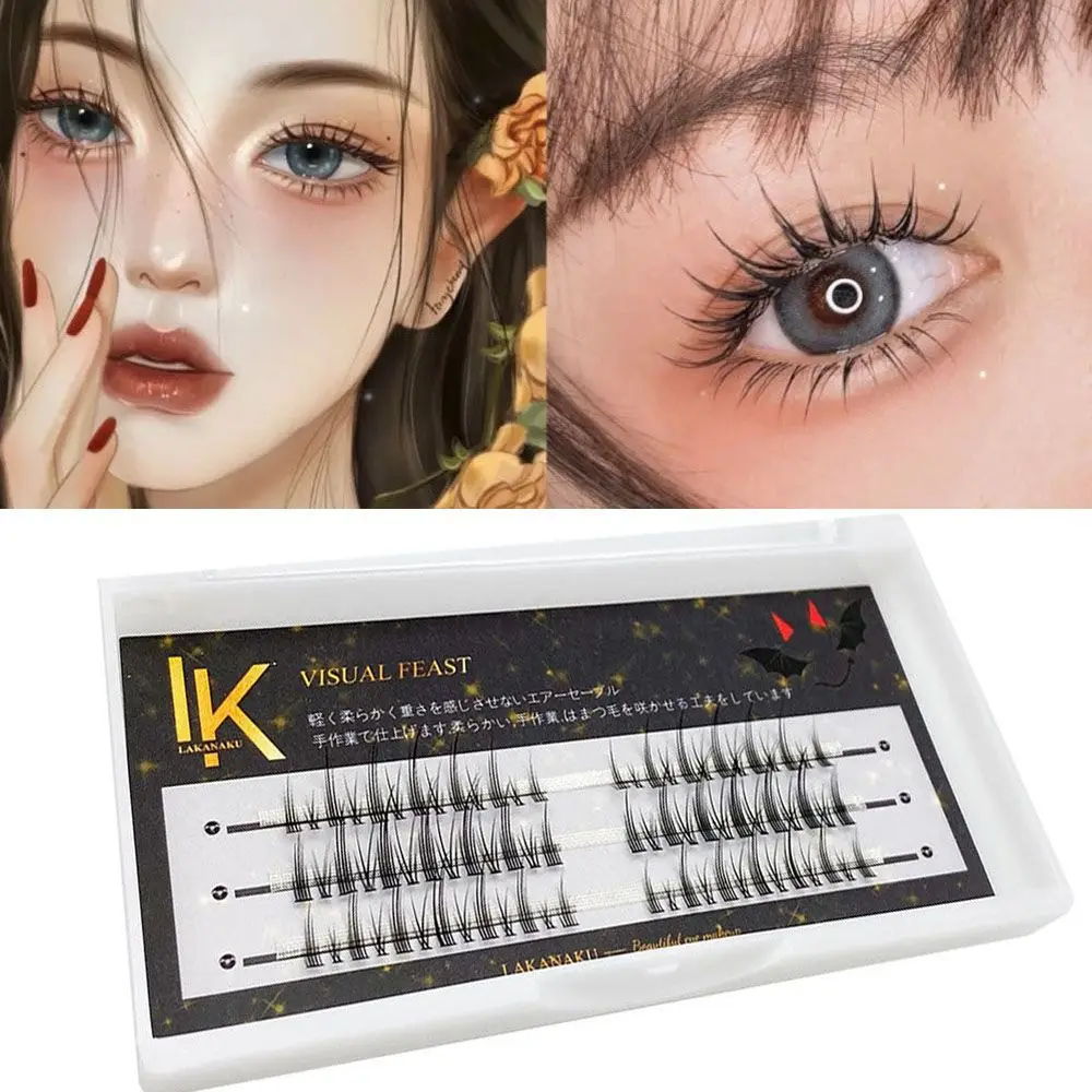 

Makeup Tools Natural Single Cluster Thick Comic Eyelashes Little Devil Cos False Eyelashes Eye Lashes Extension