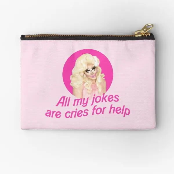 

Trixie Jokes Rupaul Is Drag Race Zipper Pouches Women Pocket Cosmetic Money Small Storage Pure Packaging Bag Coin Men Underwear