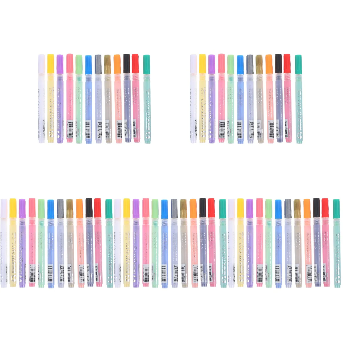 

60 Pcs Acrylic Pens Acrylic Marker Pens Colored Painting Markers Graffiti Markers Drawing Pens