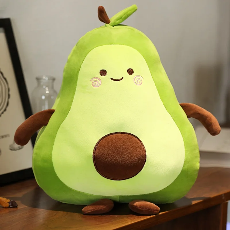 

35cm/13.8in Comfortable Avocado Soft Pillow Plush Toy Kawaii Cartoon Fruits Appease Girls Baby Doll Toys