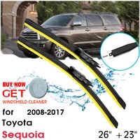 car blade wiper window windshield rubber silicon refill wiper for toyota sequoia 2008 2017 lhd rhd 2623 car accessories