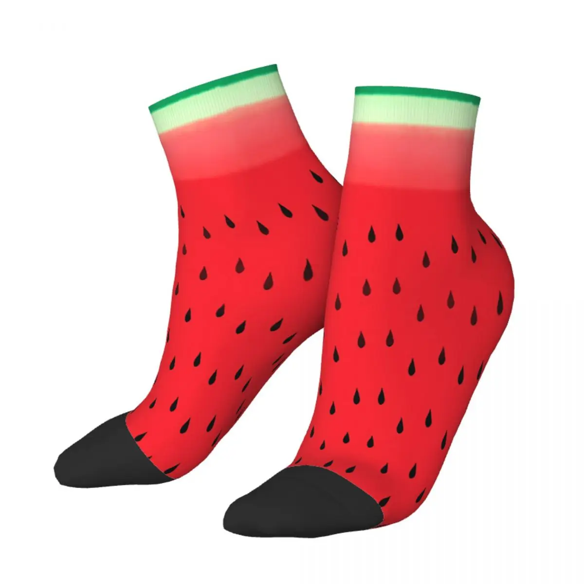 

Watermelon Stripes Fruit Ankle Socks Male Mens Women Summer Stockings Harajuku
