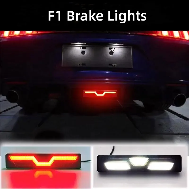 

Новое поступление, 1 шт., тормозные фонари, универсальные фонари заднего стоп-сигнала в стиле F1, красные, задние, задние, стоп-сигналы, лампа заднего хода для автомобиля