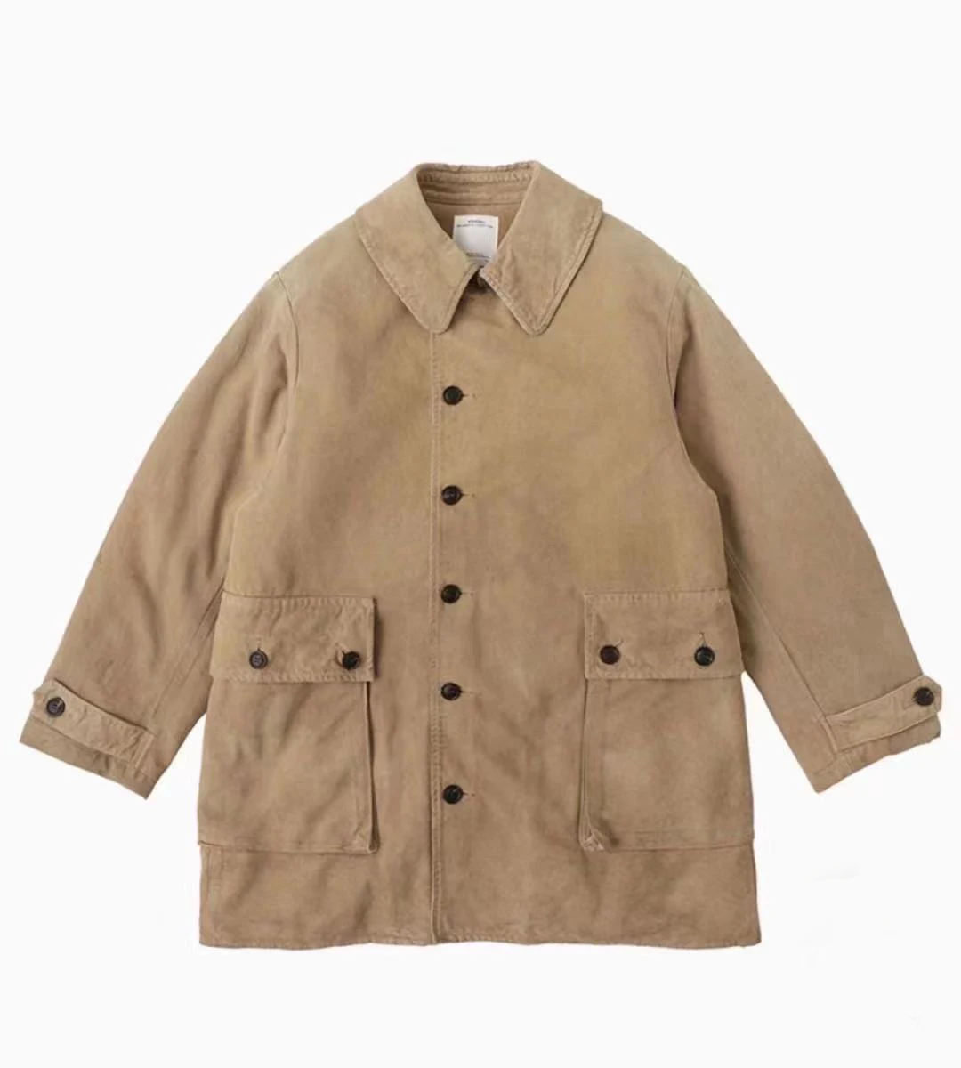 Мужское ретро-пальто с эффектом потертости VISVIM FIL 22AW WINFIELD Nakamura плотное шерстяное