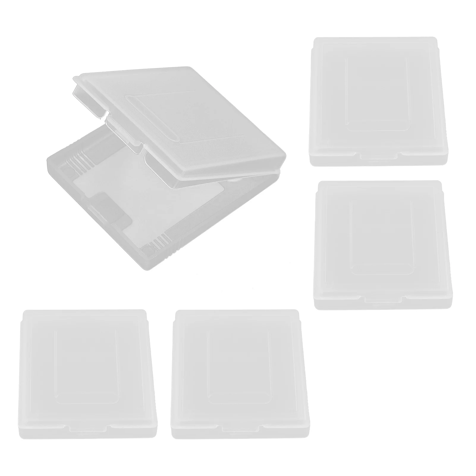 

5pcs Transparent Rectangle PP Plastic Protective Playing Game Card Case Scratch Resistant Portable Storage Box Fit For Boy GBC