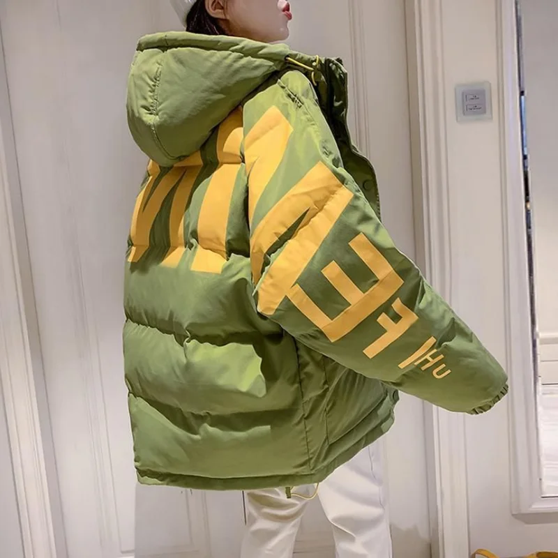 Autumn Winter New Korean Style Overcoats Female Parkas Women Mid-Length Thick Loose Ins Bread Coats Jacket Down Padded Jackets